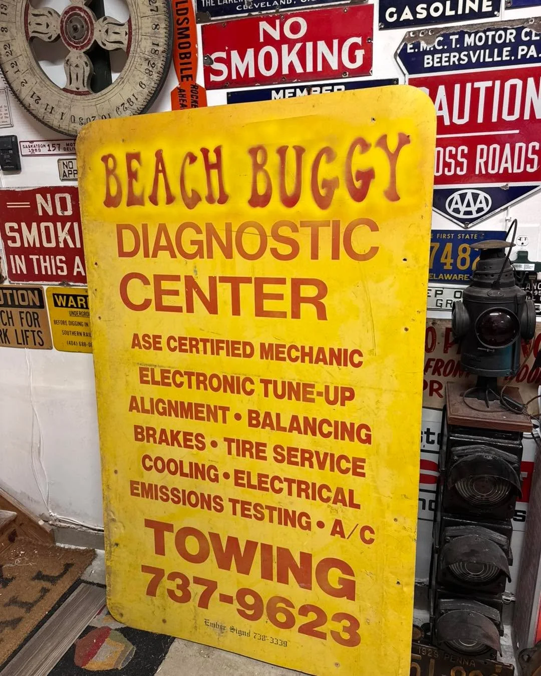 Picked this great 5&rsquo; x4&rsquo; tin sign. Mesg if interested!