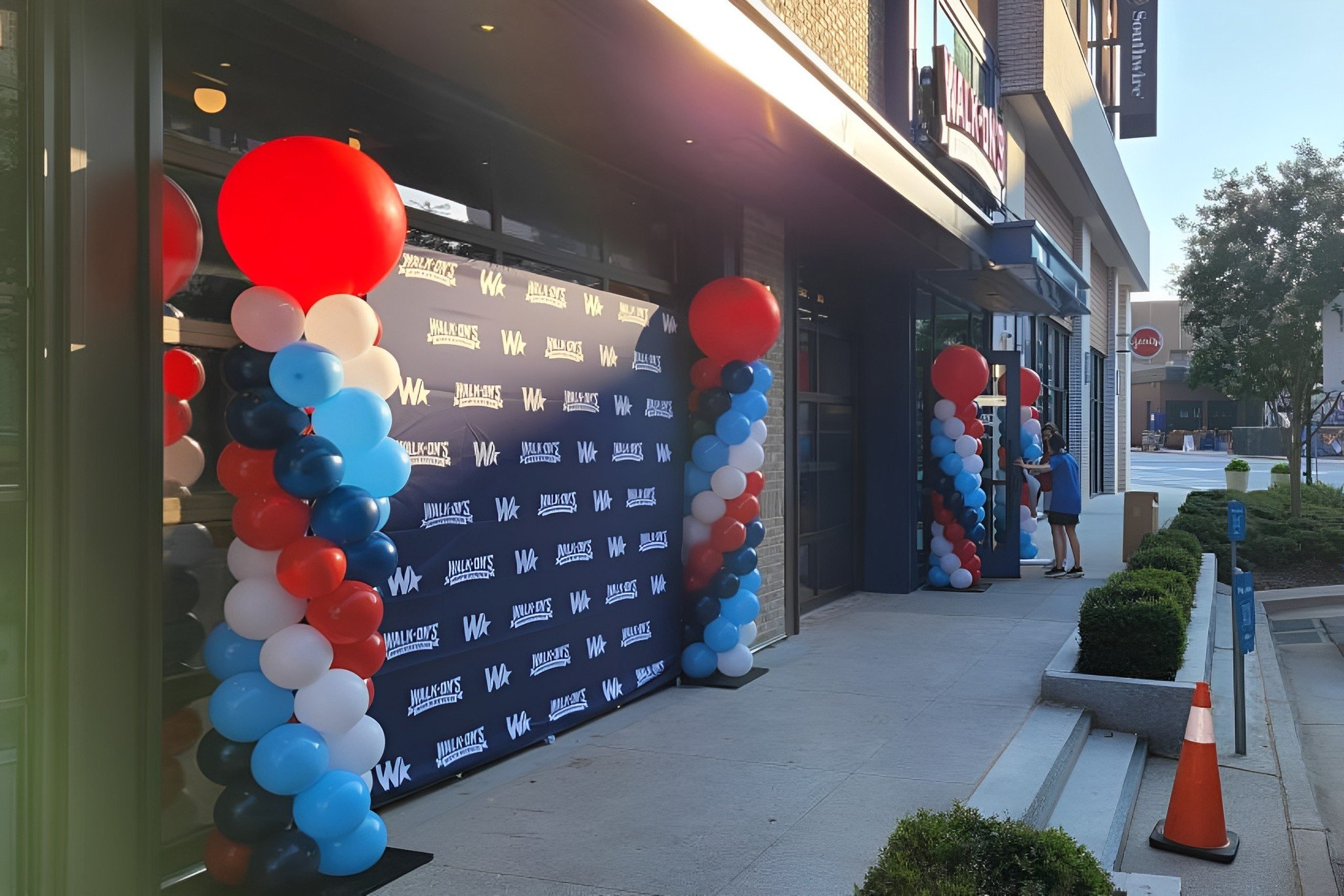 Battery Atlanta, Braves Stadium, Balloon columns, Balloon towers, Grand opening, Atlanta Balloon Designer and Event Stylist