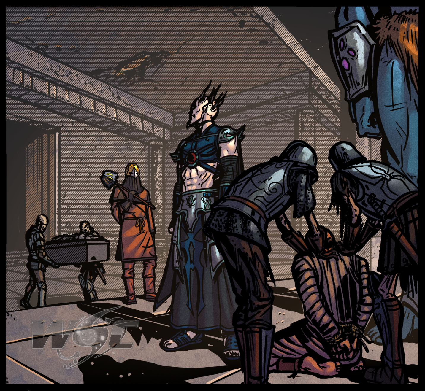 VILLAINS FULFILLING THE WAR CRIMES CHECKLIST!
(Full Color Finished Panel)