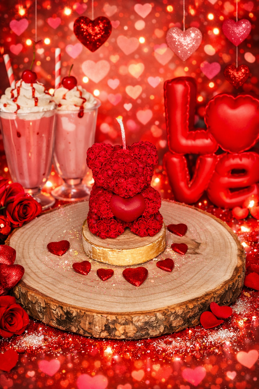 Bouquet de roses et douceur sucrée.png