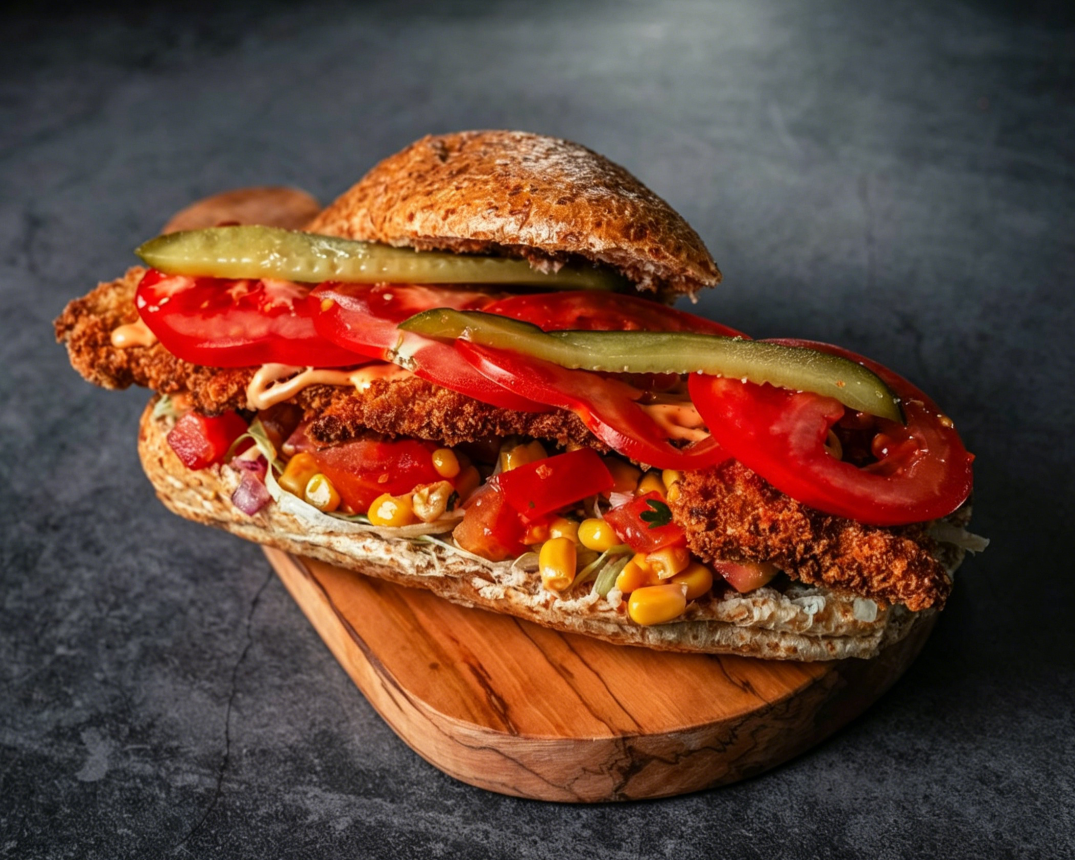Uniek spinazie-omelet broodje met Veggii bij Doggy & Potaé Hilversum.