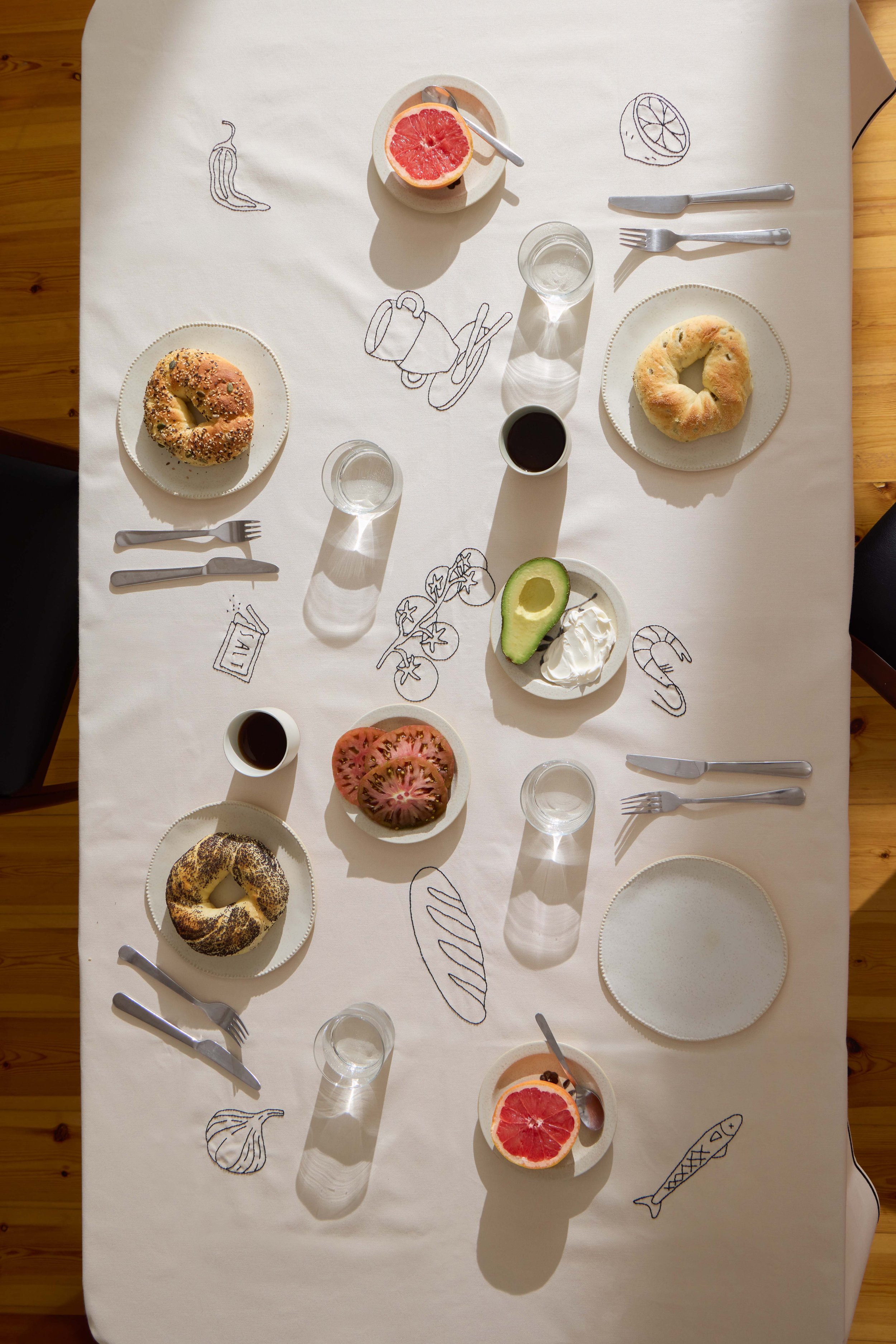 Medium Embroidered Table Cloth