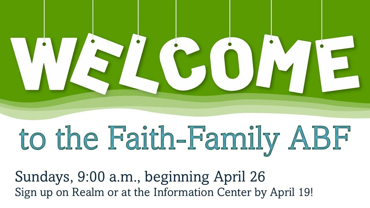 Welcome To The Faith-Family ABF