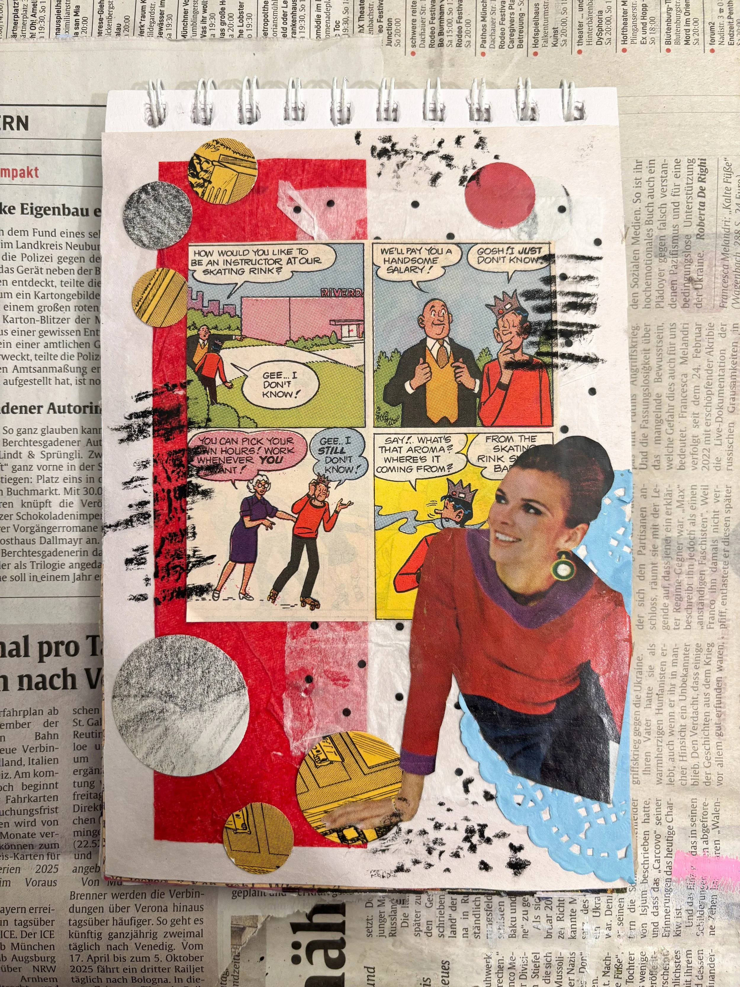 Abstract Comic Collage
July 25th, 2025
5x7
Mixed Media Collage 