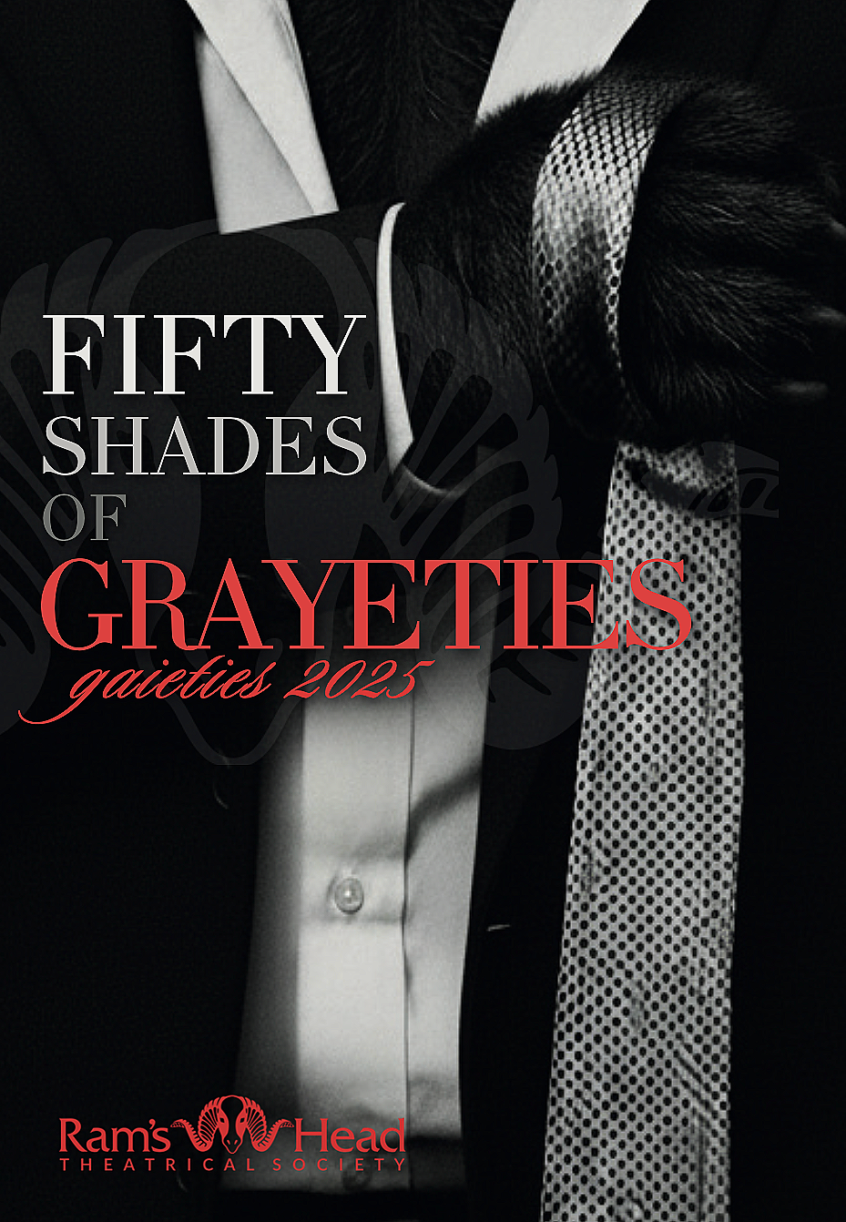 front of designed playbill 