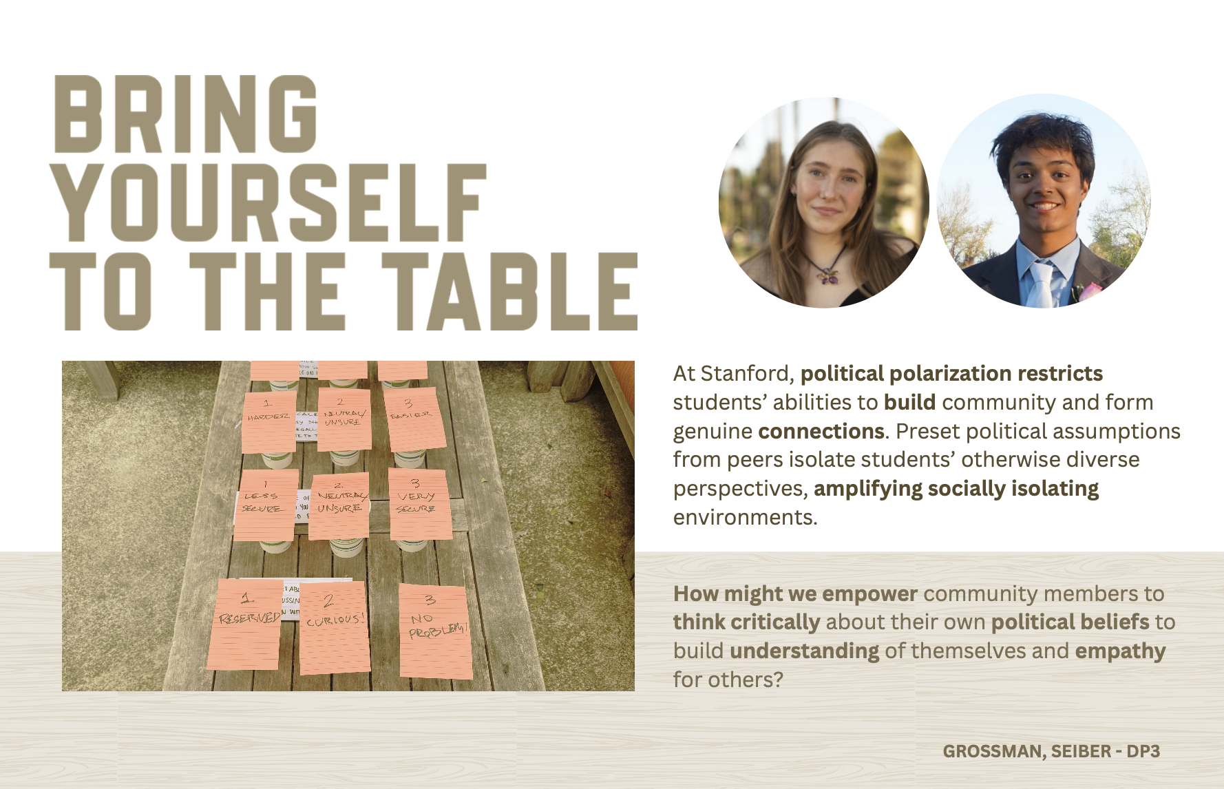 Bring Yourself To the Table