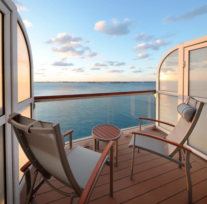🌊✨ Experience the ultimate in relaxation with the Aqua Sky Balcony aboard the Celebrity Millennium! As part of the Celebrity Revolution, these luxurious staterooms feature stunning architectural design, offering you a serene retreat with breathtakin