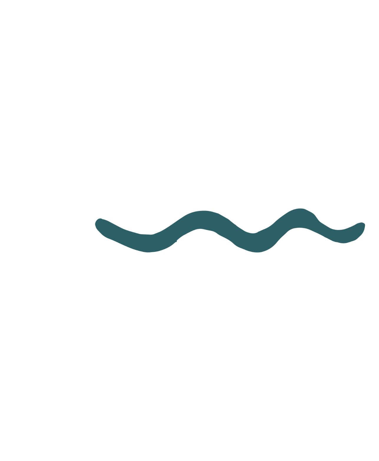 Simplified illustration of a person swimming underwater, with wavy water lines and bubbles.