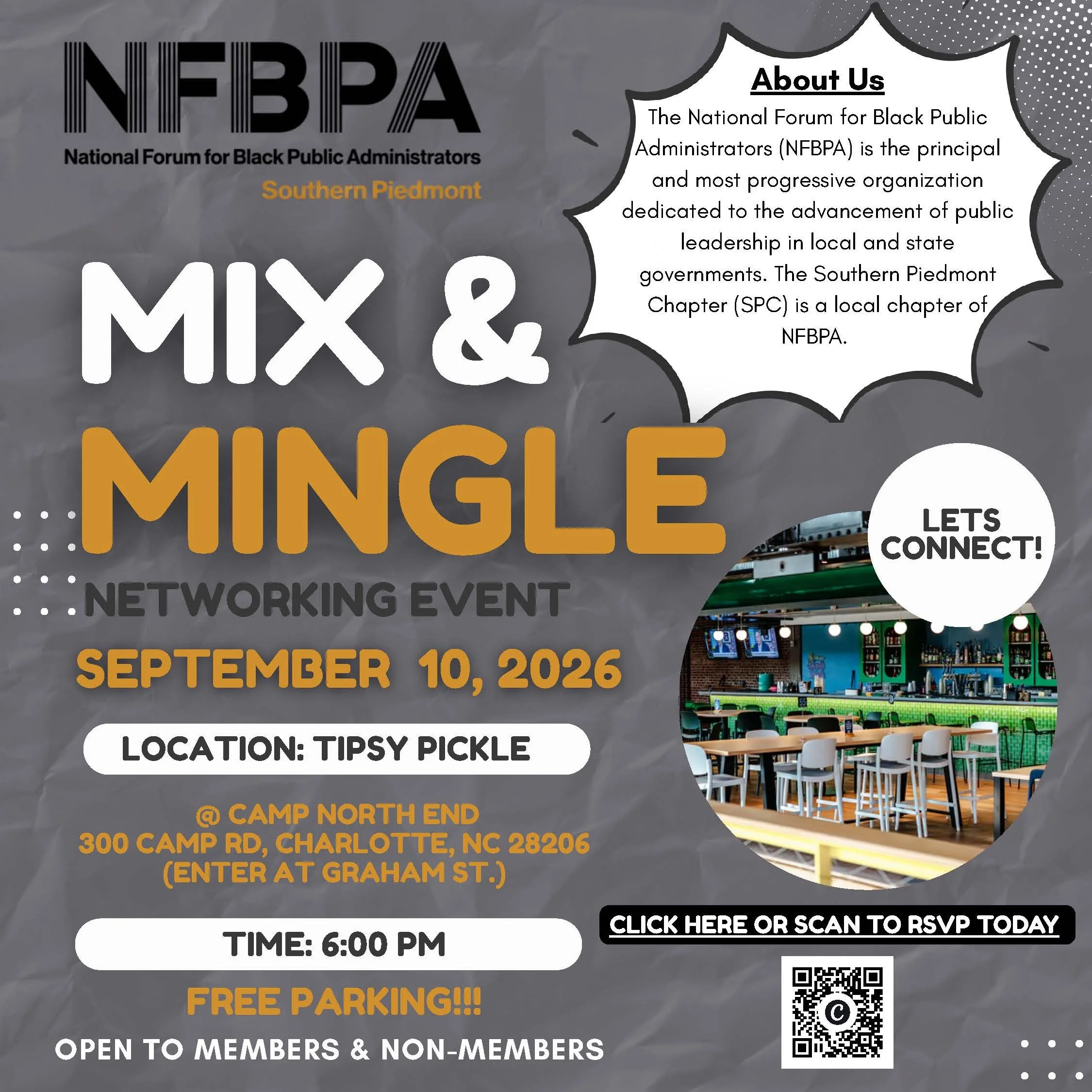 Southern Piedmont Chapter hosts… Mix &amp; Mingle: Networking Event
