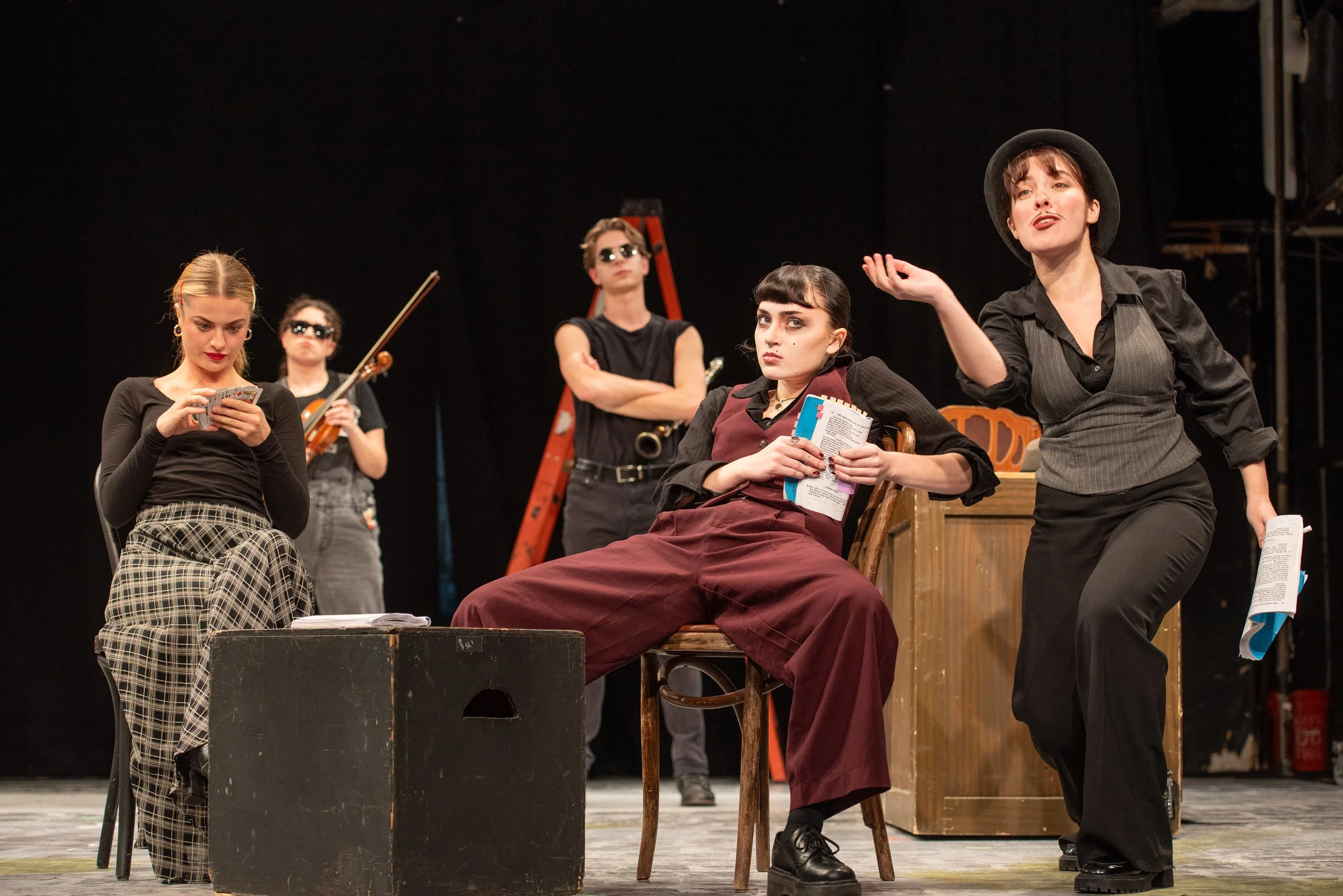 "The Resistible Rise of Arturo Ui" at Webster University. Photos by Philip Hamer.