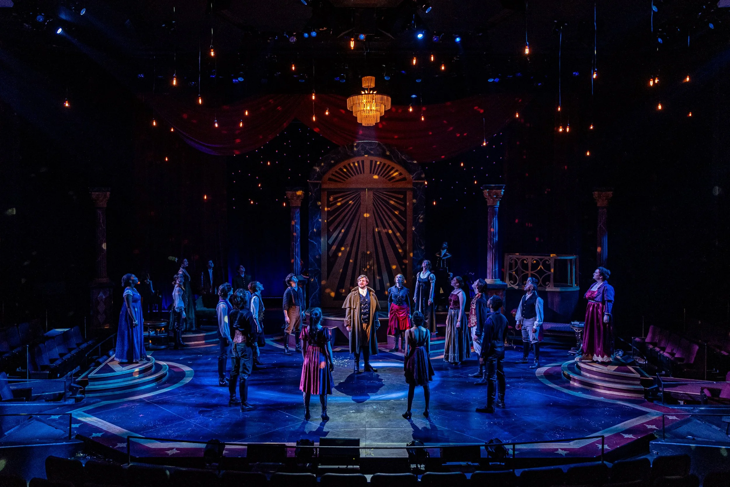 "Natasha, Pierre, and the Great Comet of 1812" at Webster University. Photos by Philip Hamer.