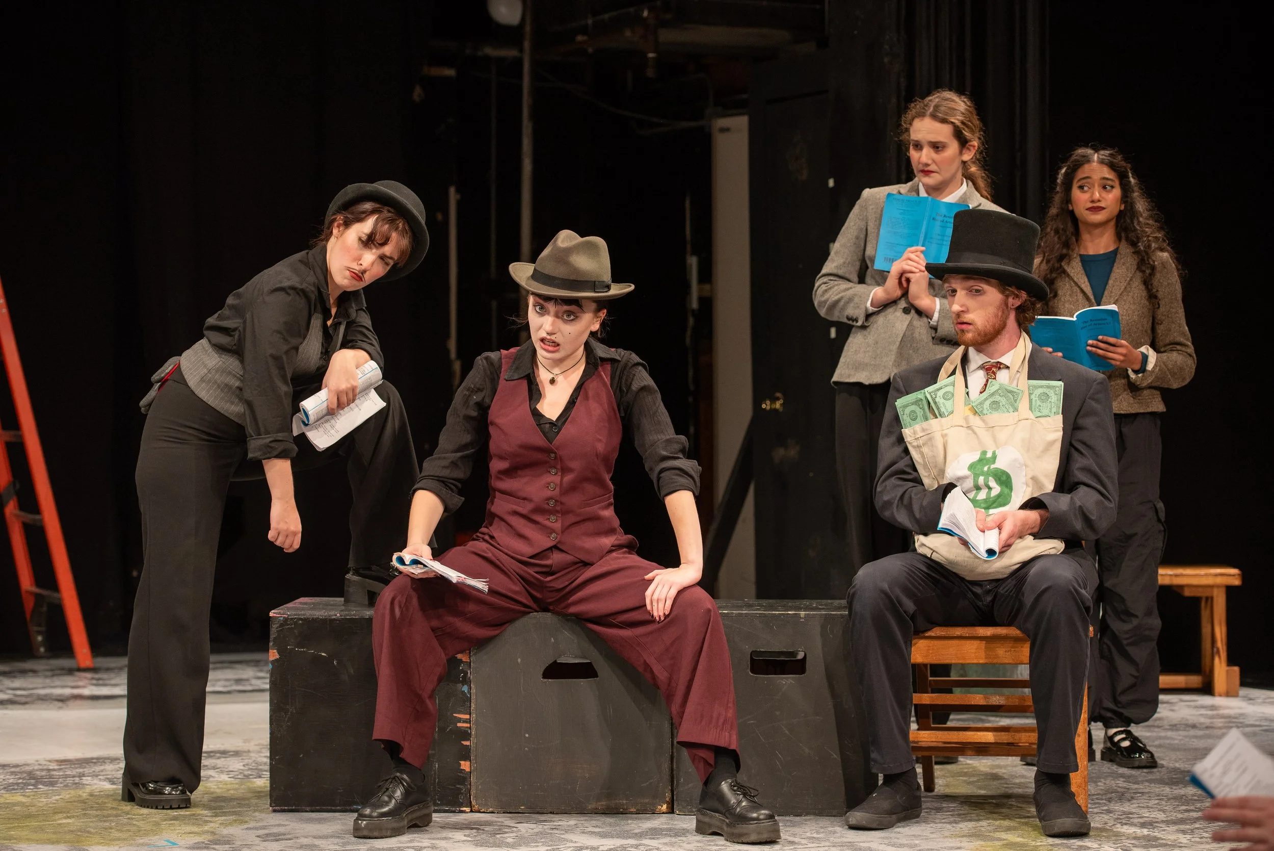 "The Resistible Rise of Arturo Ui" at Webster University. Photos by Philip Hamer.