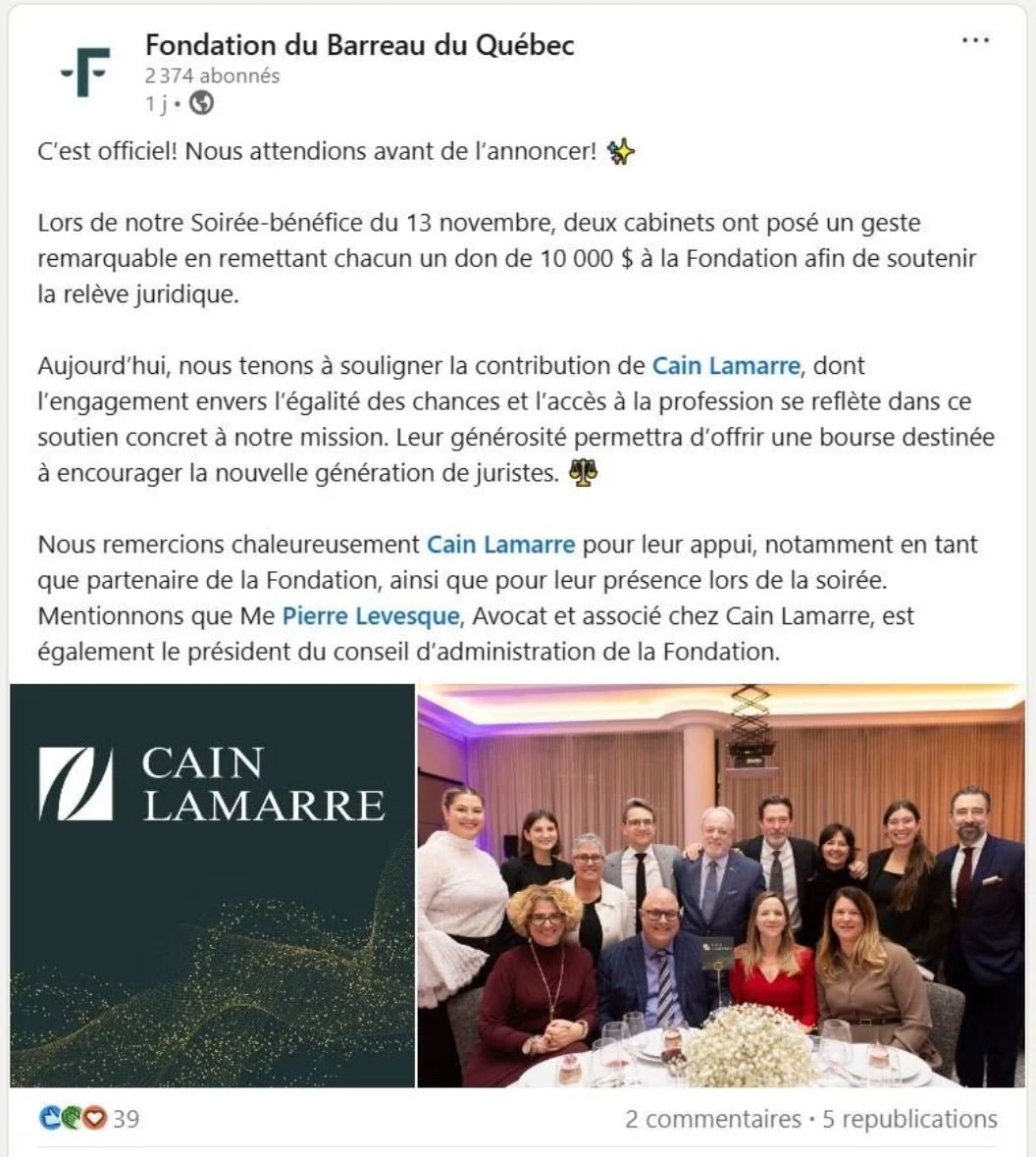 Fondation Barreau du Québec