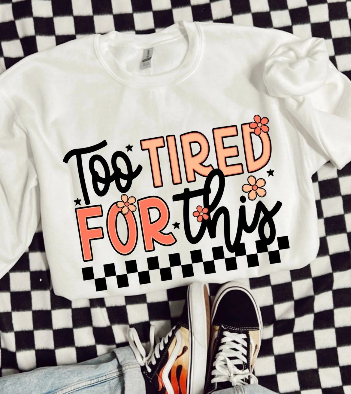 Too Tired for This Crewneck Sweater