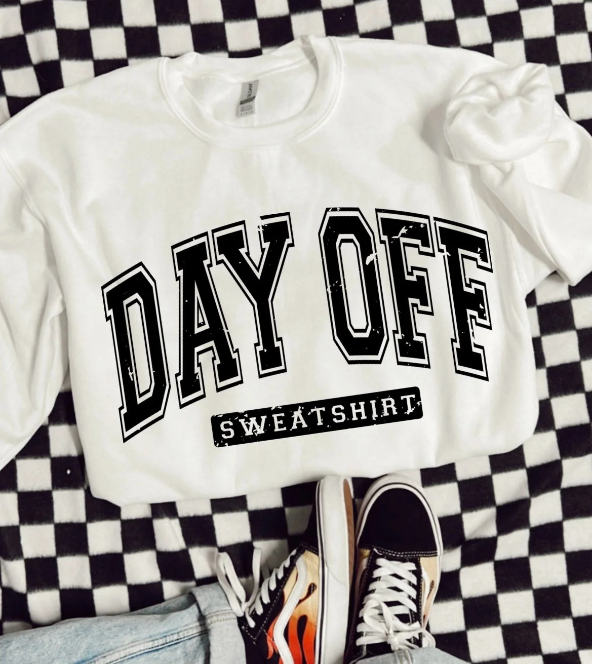 'Day Off' Crewneck Sweater