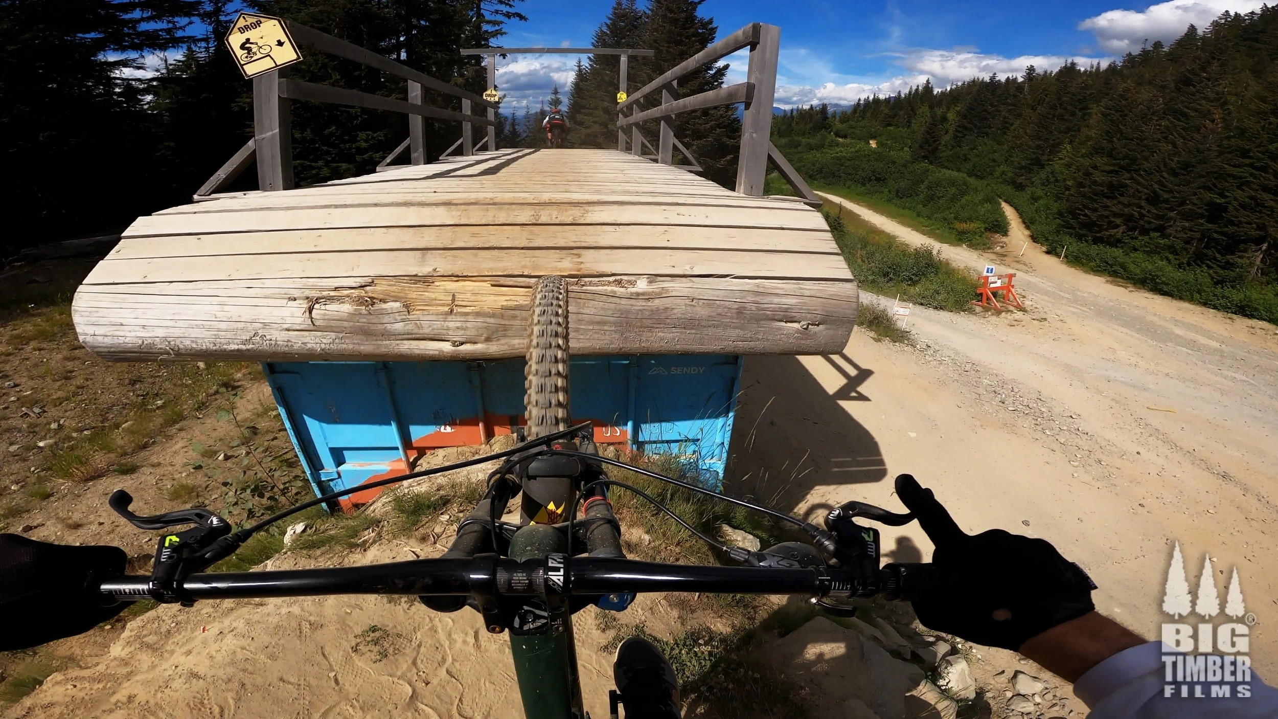 "Big Timber Films riding the Kokanee Box in the Whistler Bike Park."