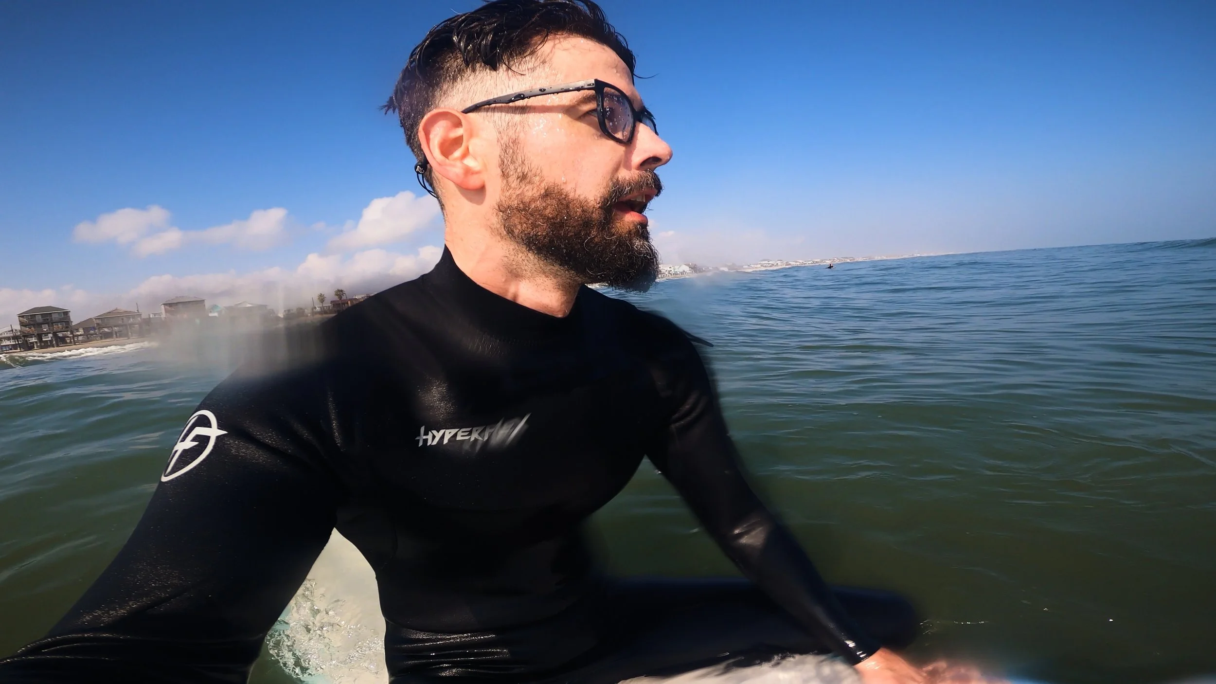 Big Timber Films in between sets at Surfside Jetty Park.