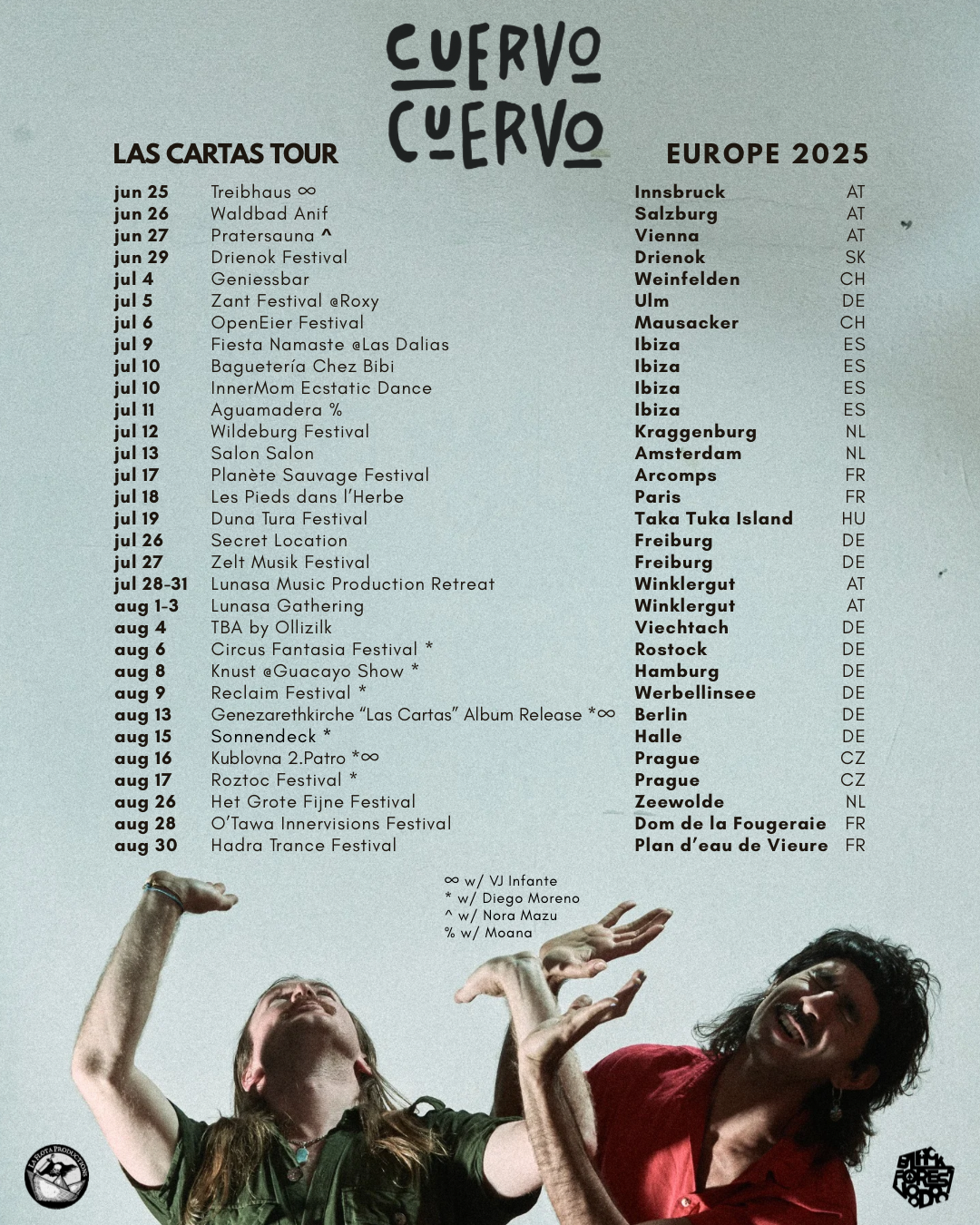 CUERVO CUERVO EUROPE TOUR 2025