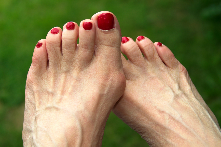 close up of feet