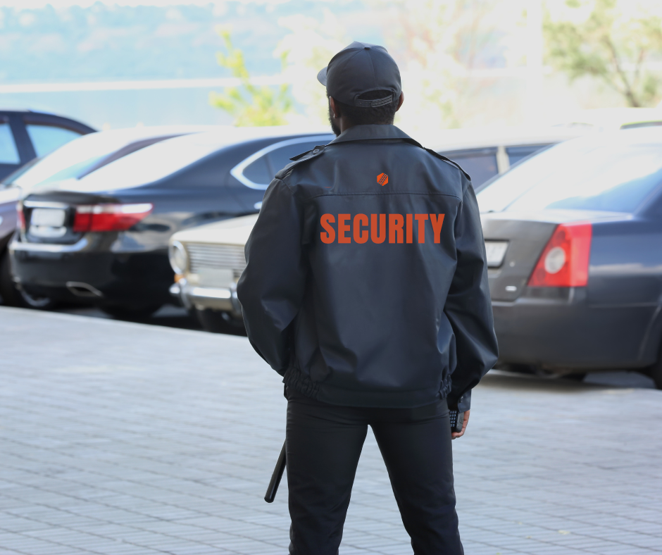 Security Guard standing outside