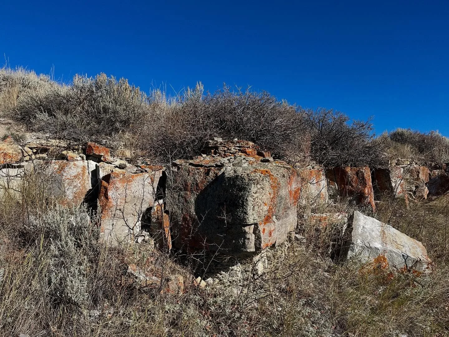 The vein that started the wheels turning. .
.
.
#stone #stonequarry #landscape #quarry #montana
