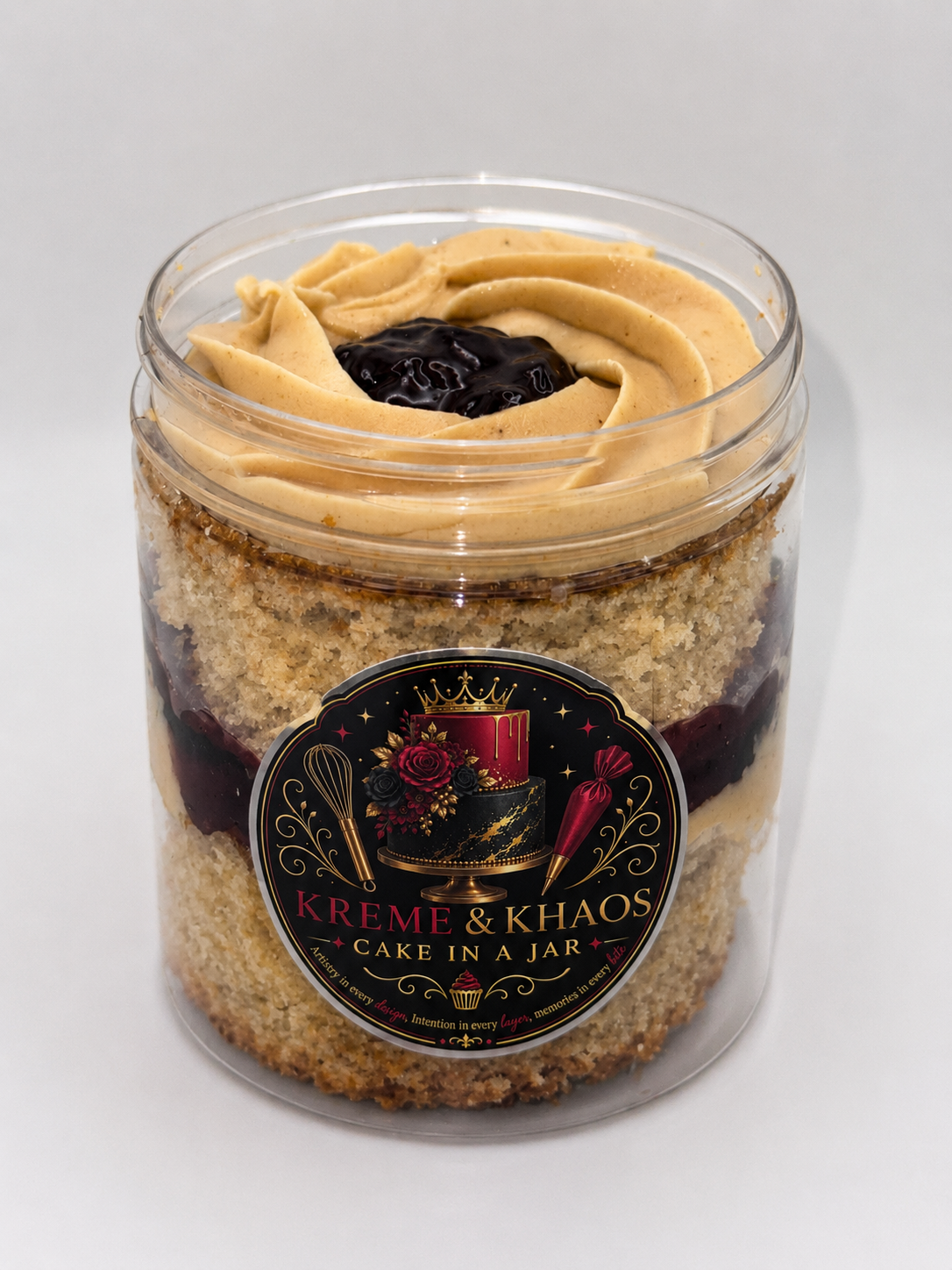 NEW! PB & J Cake in a Jar (16 oz)