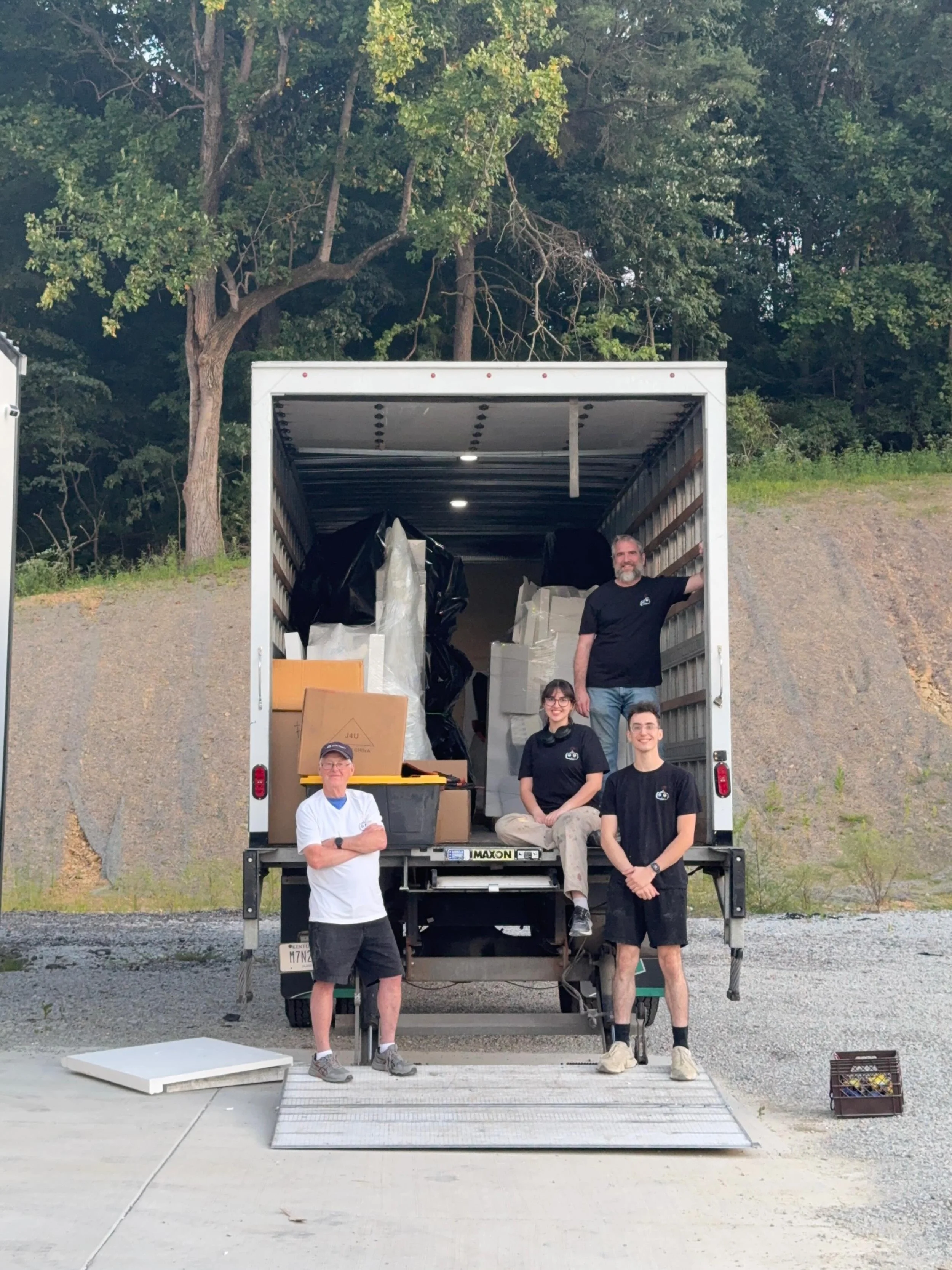 Truck is loaded up and ready for a delivery! Can&rsquo;t wait to reveal what we&rsquo;re working on!