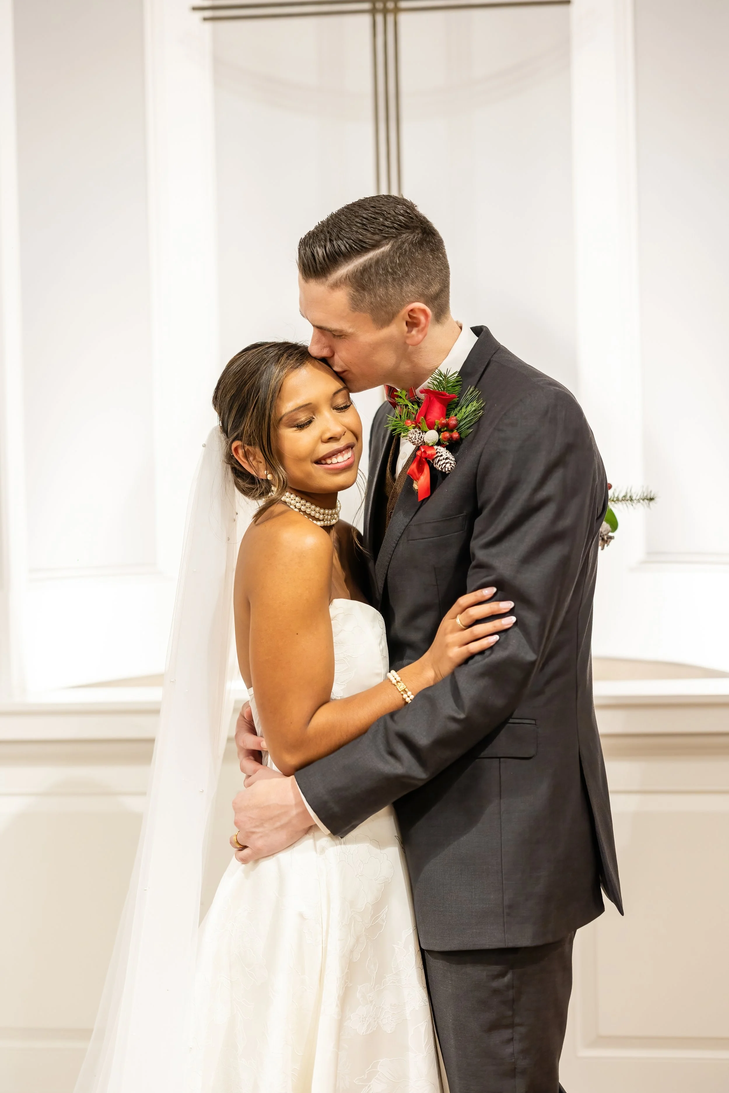 The couple behind the scenes.