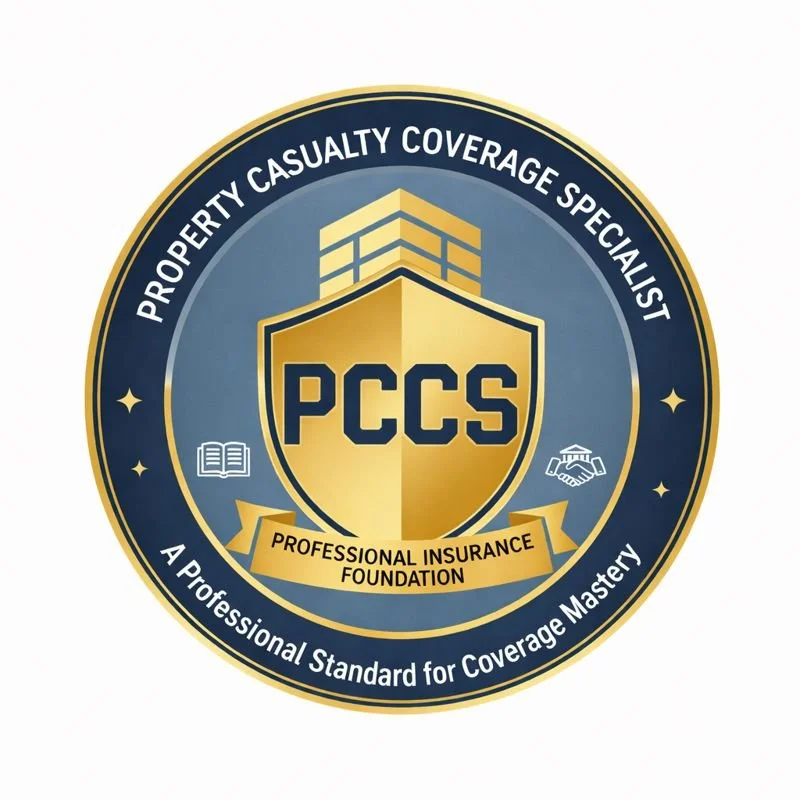 Know the Policy Property Casualty Coverage Specialist Designation Badge Learn more