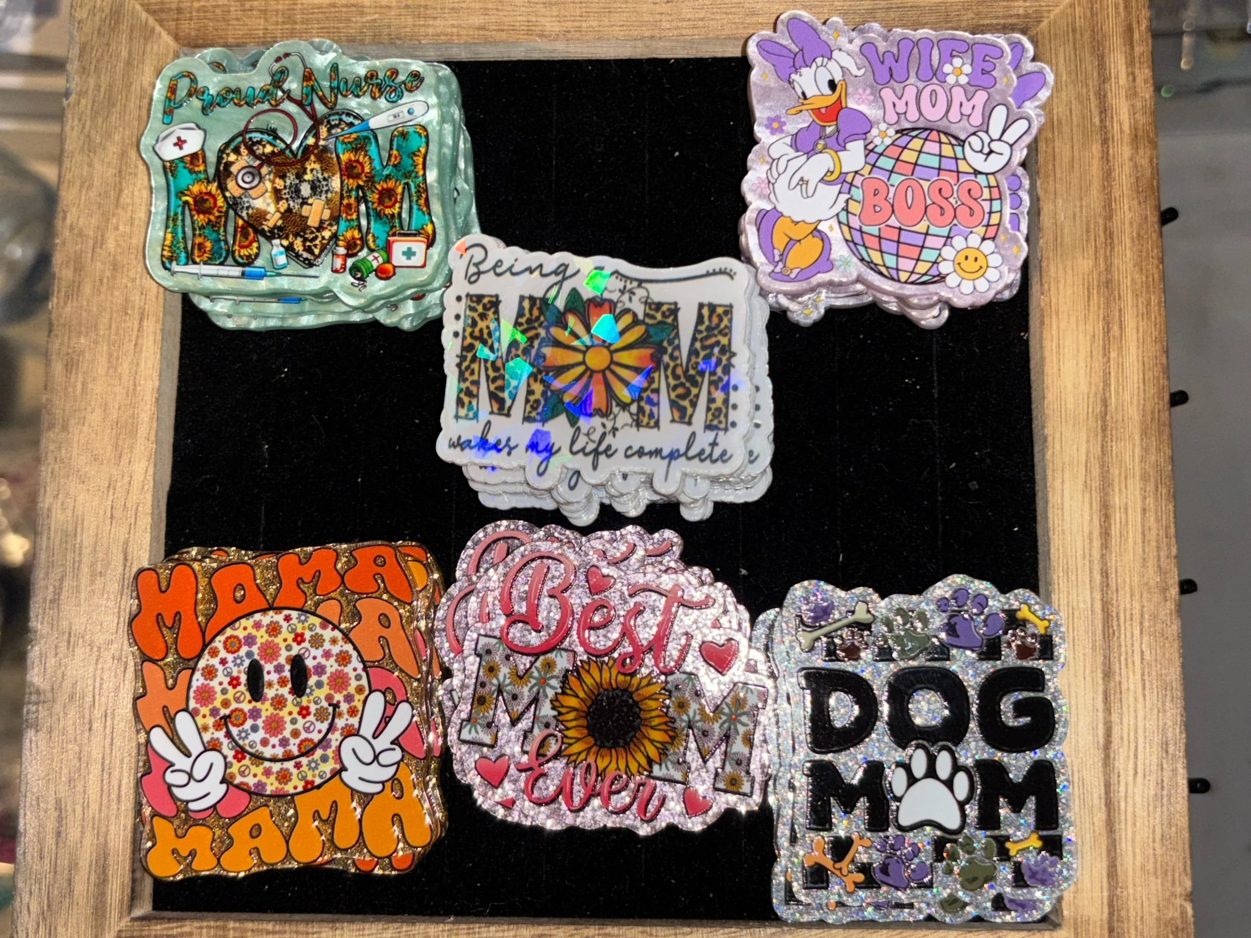 PRE-ORDER: 2026 Mother’s Day Custom Badge Reel or Car Charm – Choose Your Topper