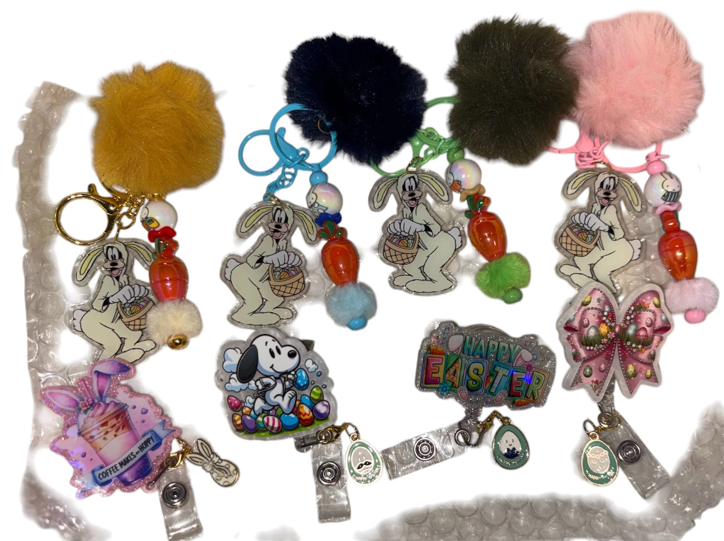 Easter Grab & Go Duo | Classic Badge Reel & Keychain Set