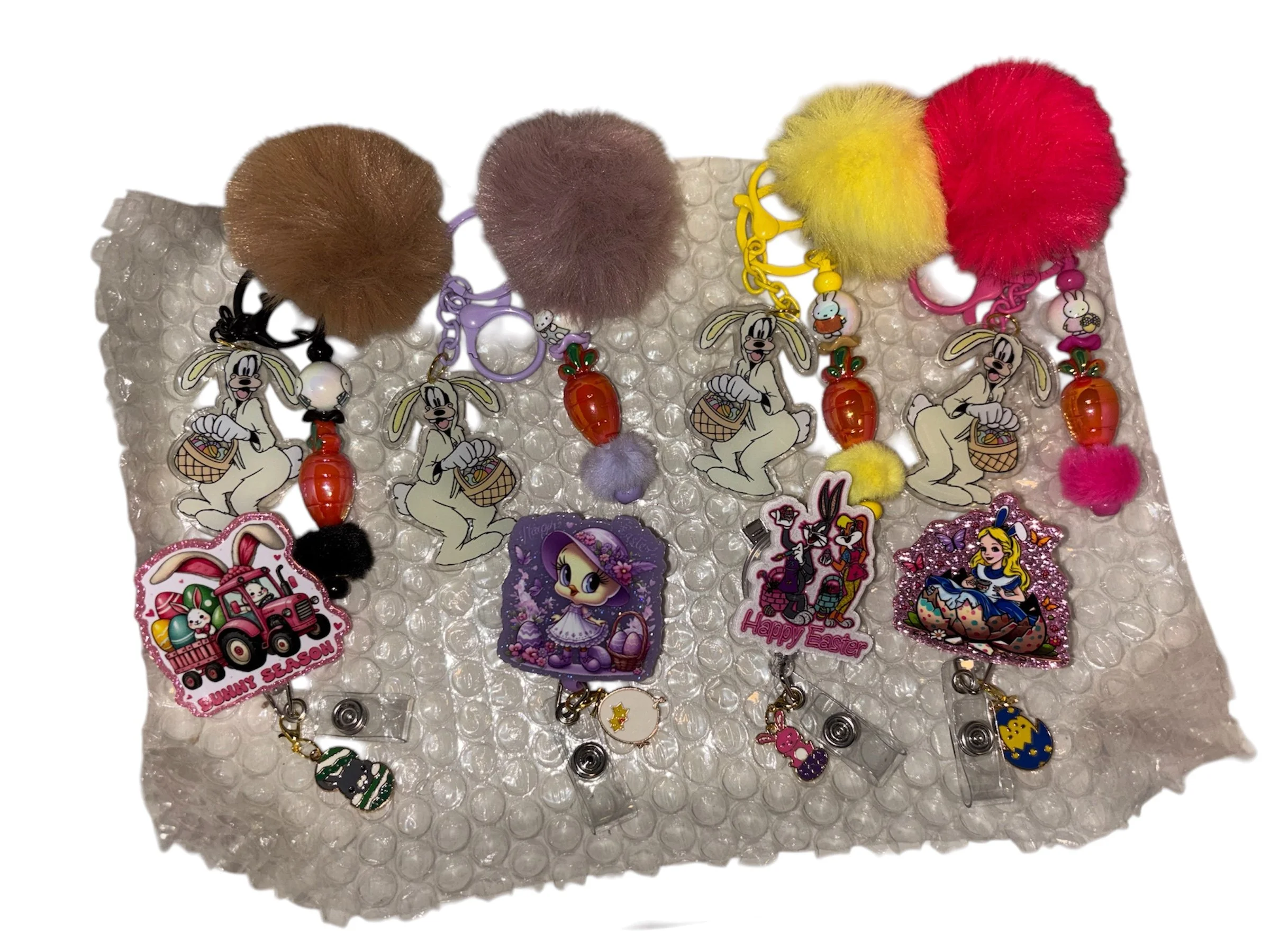 Easter Grab & Go Duo | Classic Badge Reel & Keychain Set