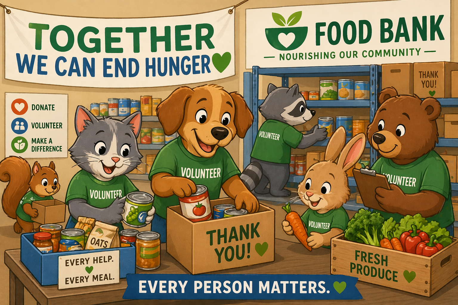 FISH Food Bank Volunteers Needed