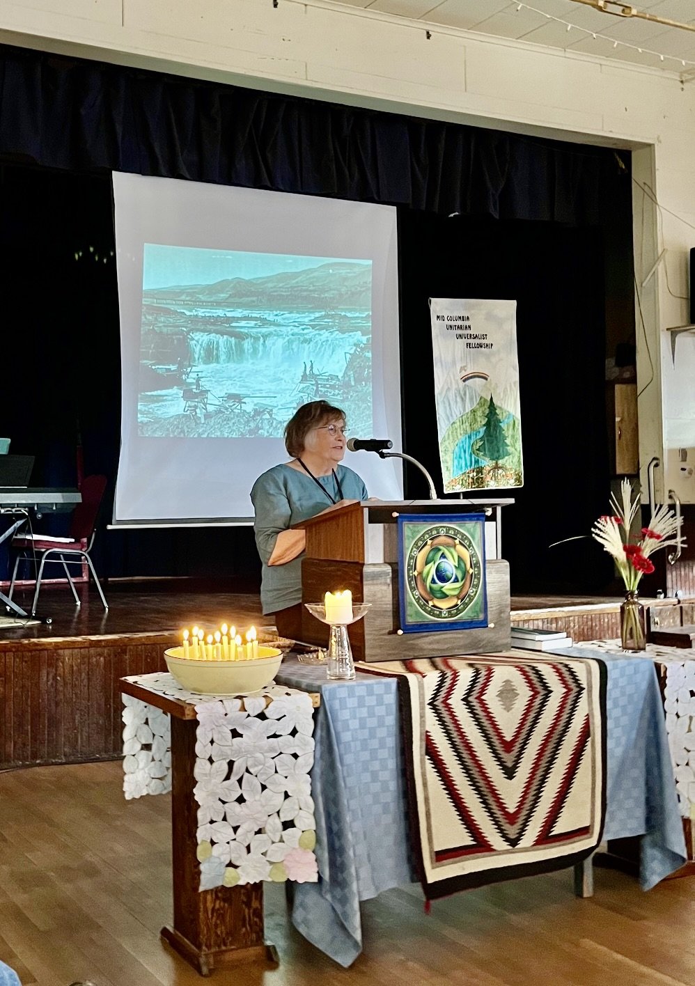 Susan Hess, of the Columbia Insight, discussing her experience with the struggles at Celilo Village