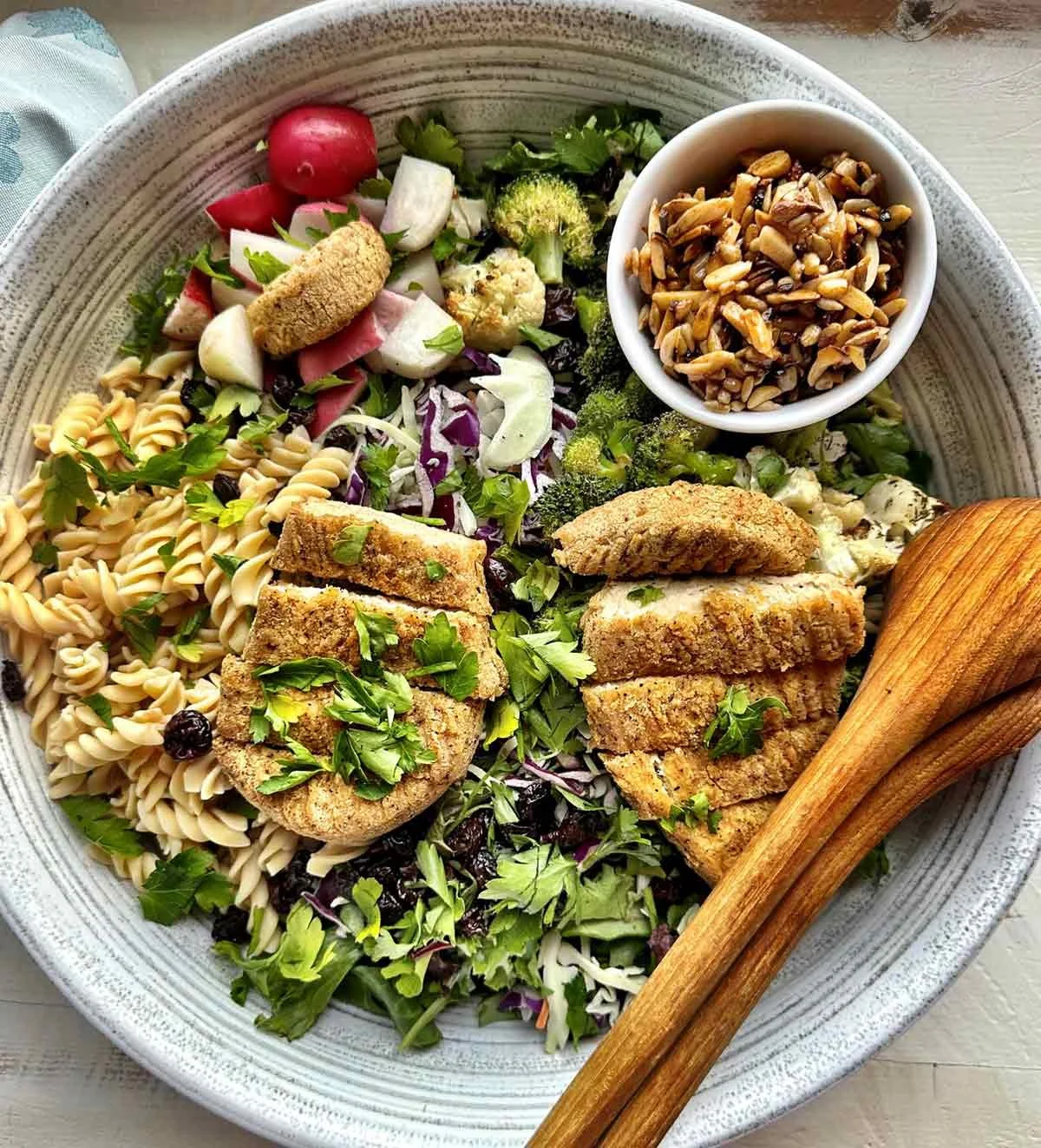 High Protein Mediterranean Salad