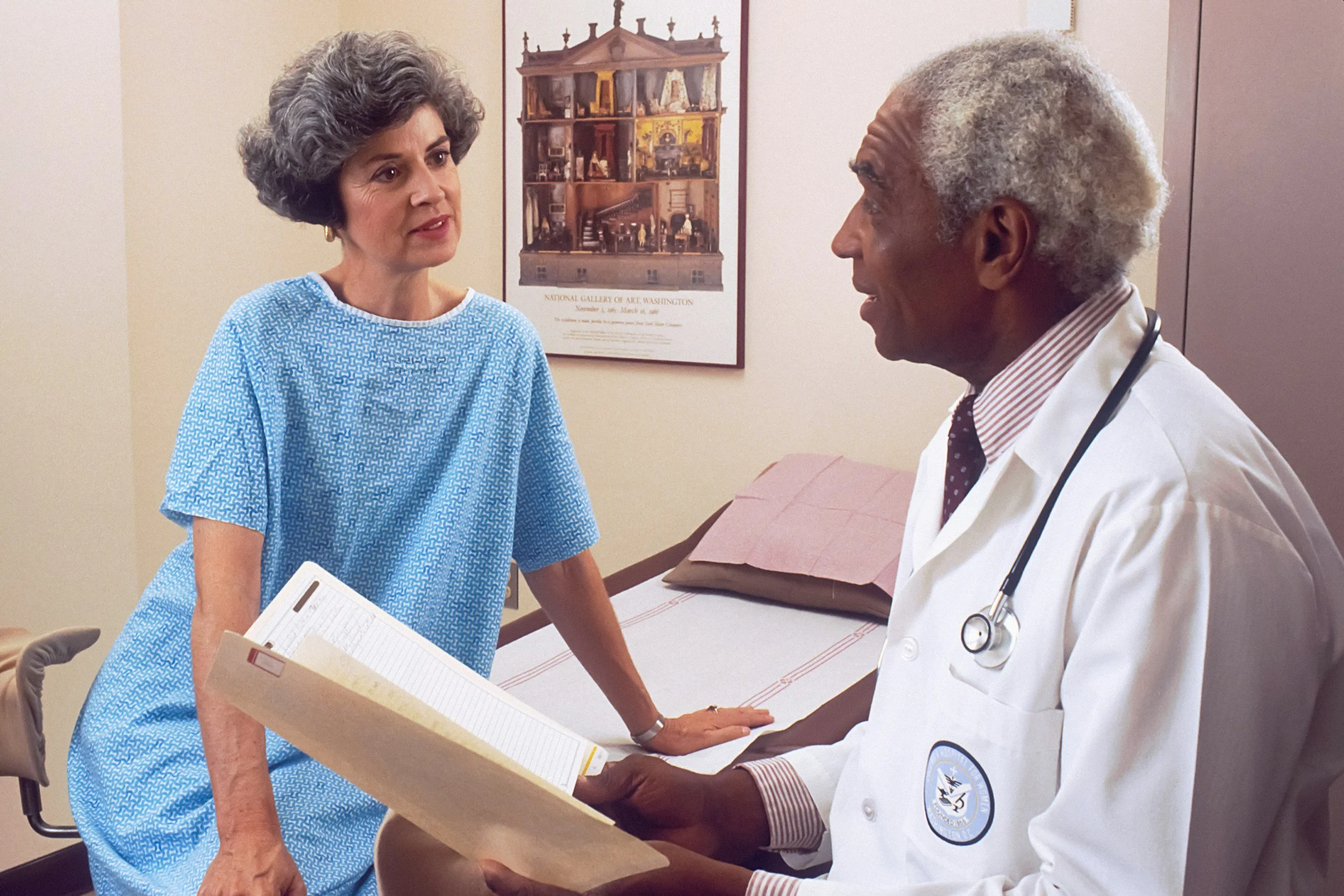 woman speaking to her doctor