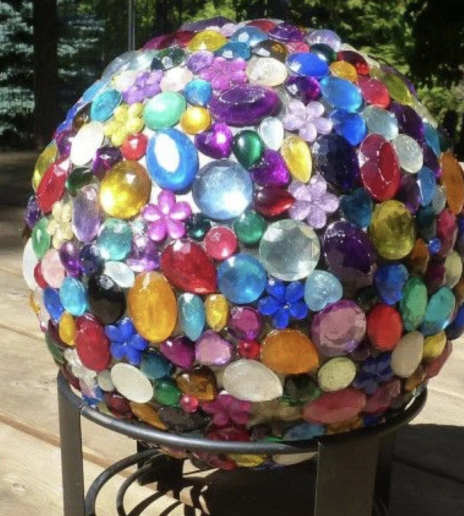 Yard Art: Bowling Ball