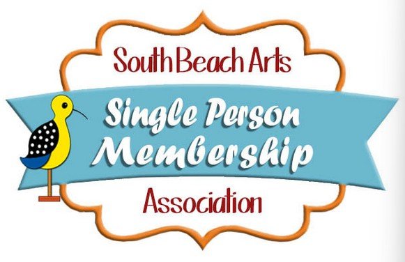 South Beach Arts logo with a yellow and black bird, promoting single person membership