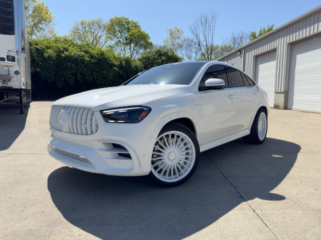All white Mercedes GLE63s, color matched exterior to perfection.