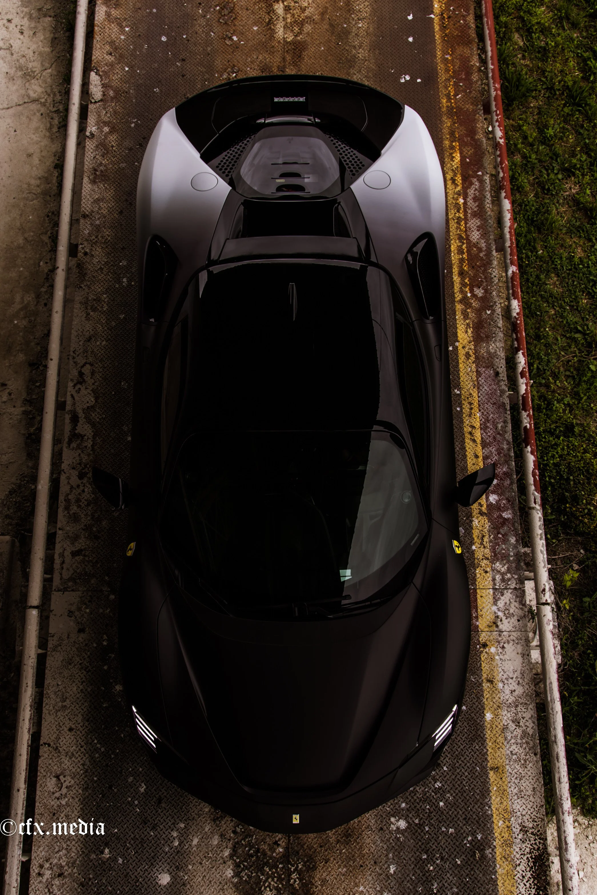 Custom fade color change on a Ferrari SF90.