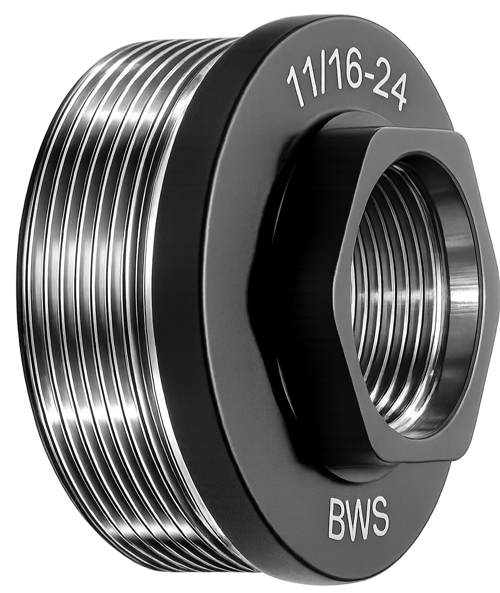   11/16x24 Direct Thread adapter  
 