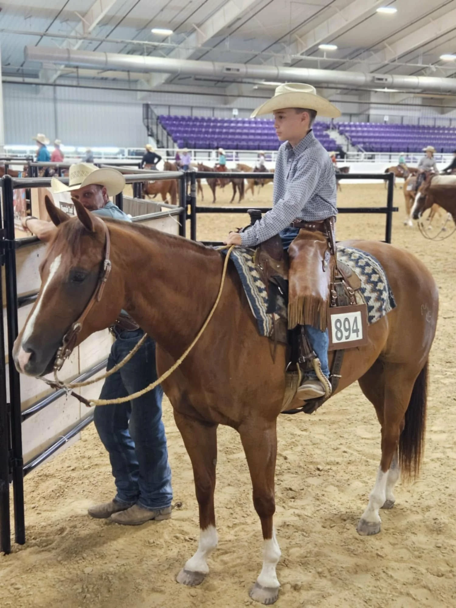 Rhyder Rushing and "Tater".