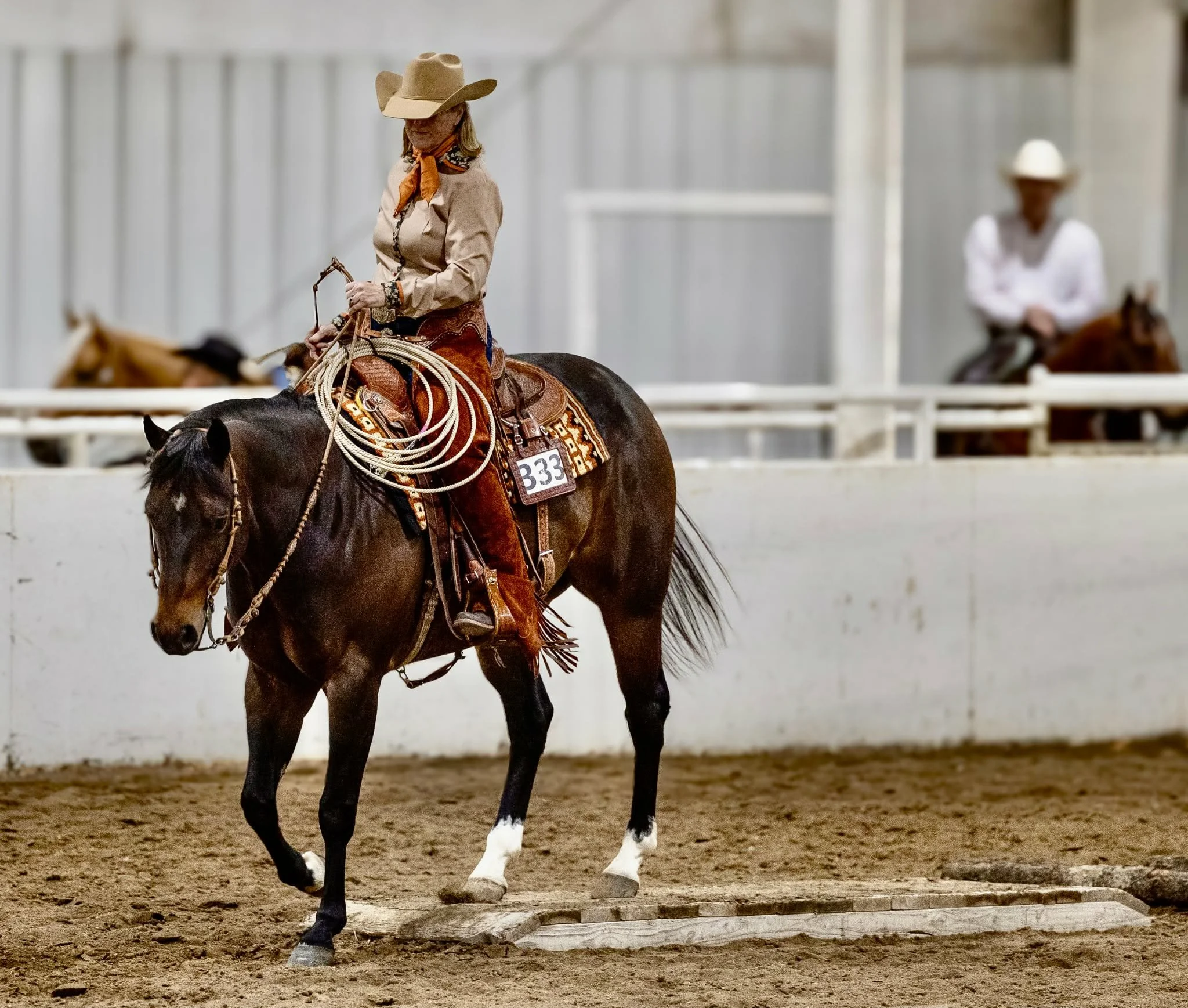 Julie and Reno competing at Lucky J in Carthage, MO