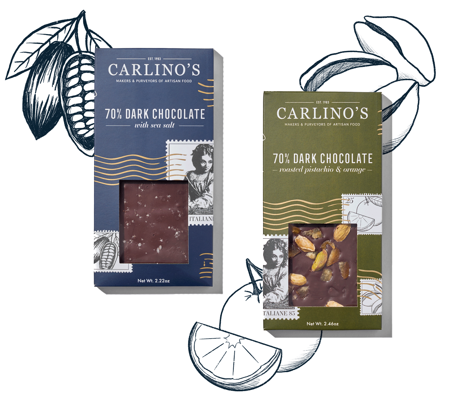 Carlino's Chocolate Bars