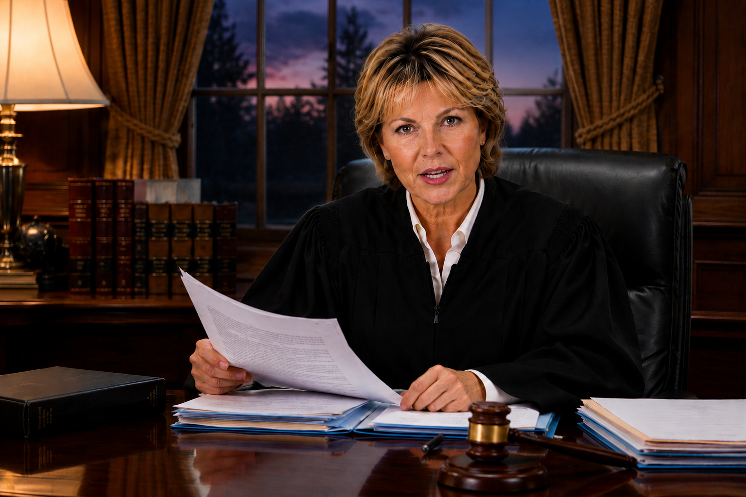 Judgment - Caroline at desk night.png