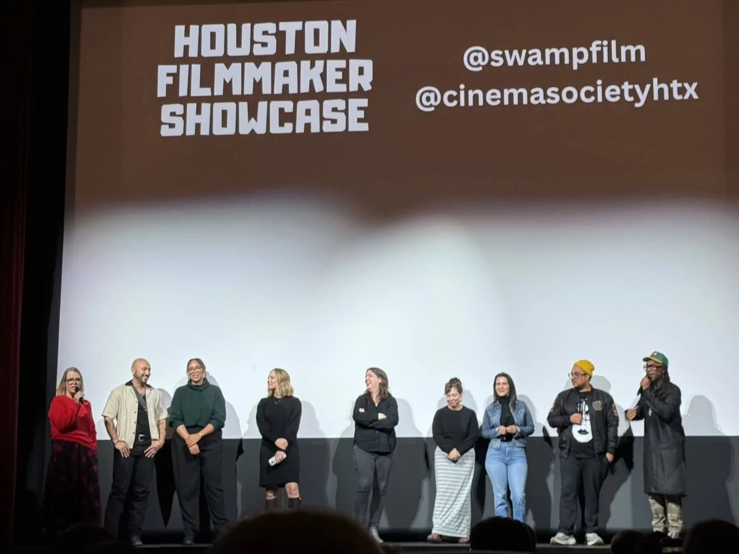 Thank you to everyone who came out to show love at the first screening of El Bohemio Dorado. ✨️ I left so excited and inspired to continue sharing this story in the new year. Thank you to @houstonartsalliance for the support and making this journey p