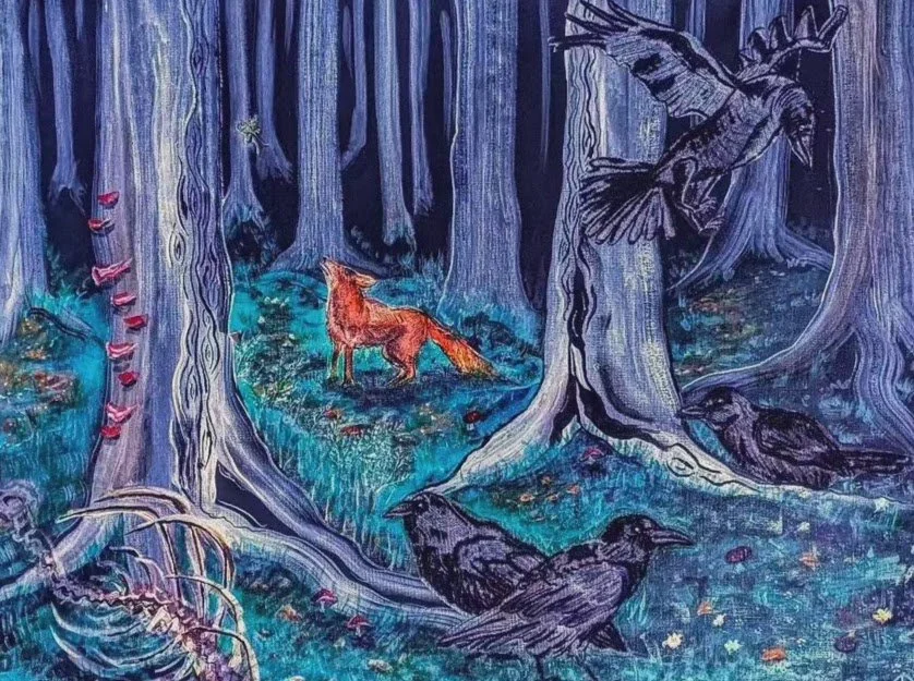 How Did  I Get Here? 
mixed media on canvas 