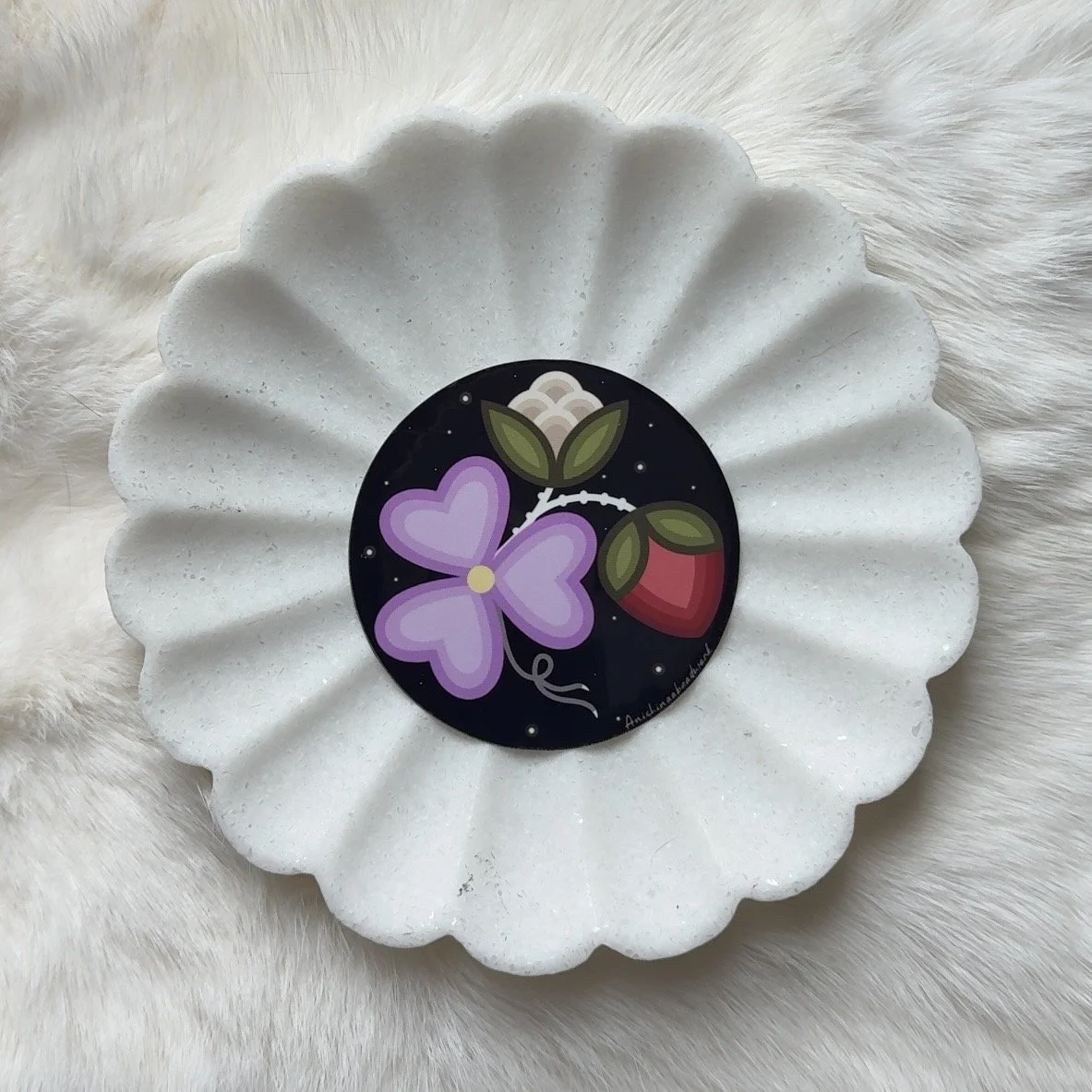 Lilac Floral Sticker