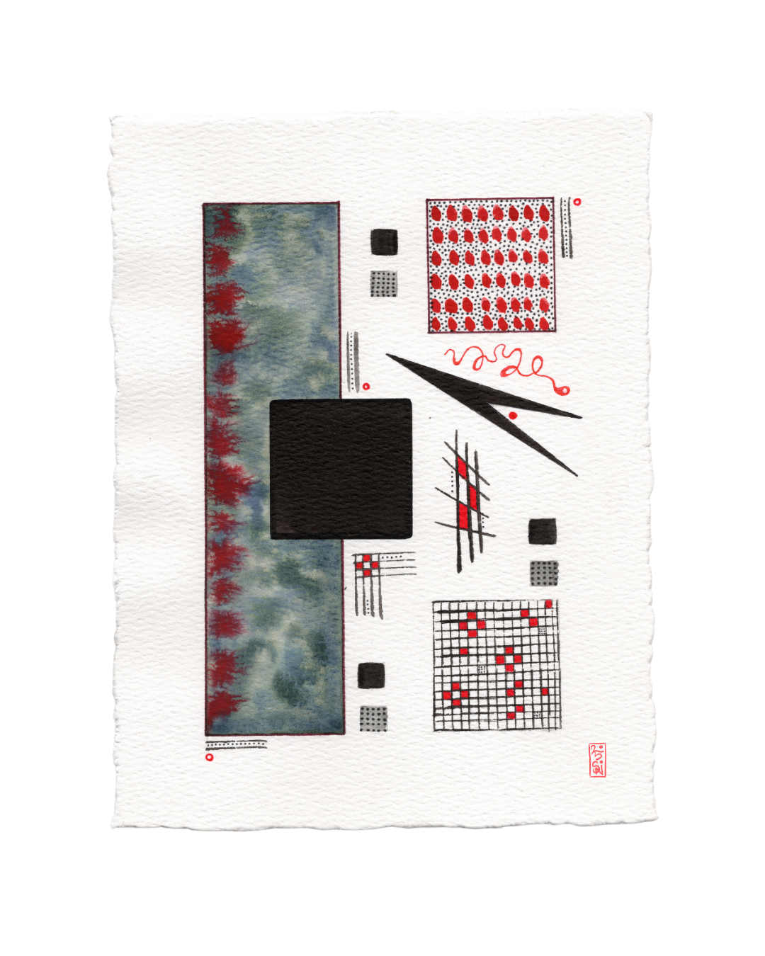 Salmon in Black - Original Artwork