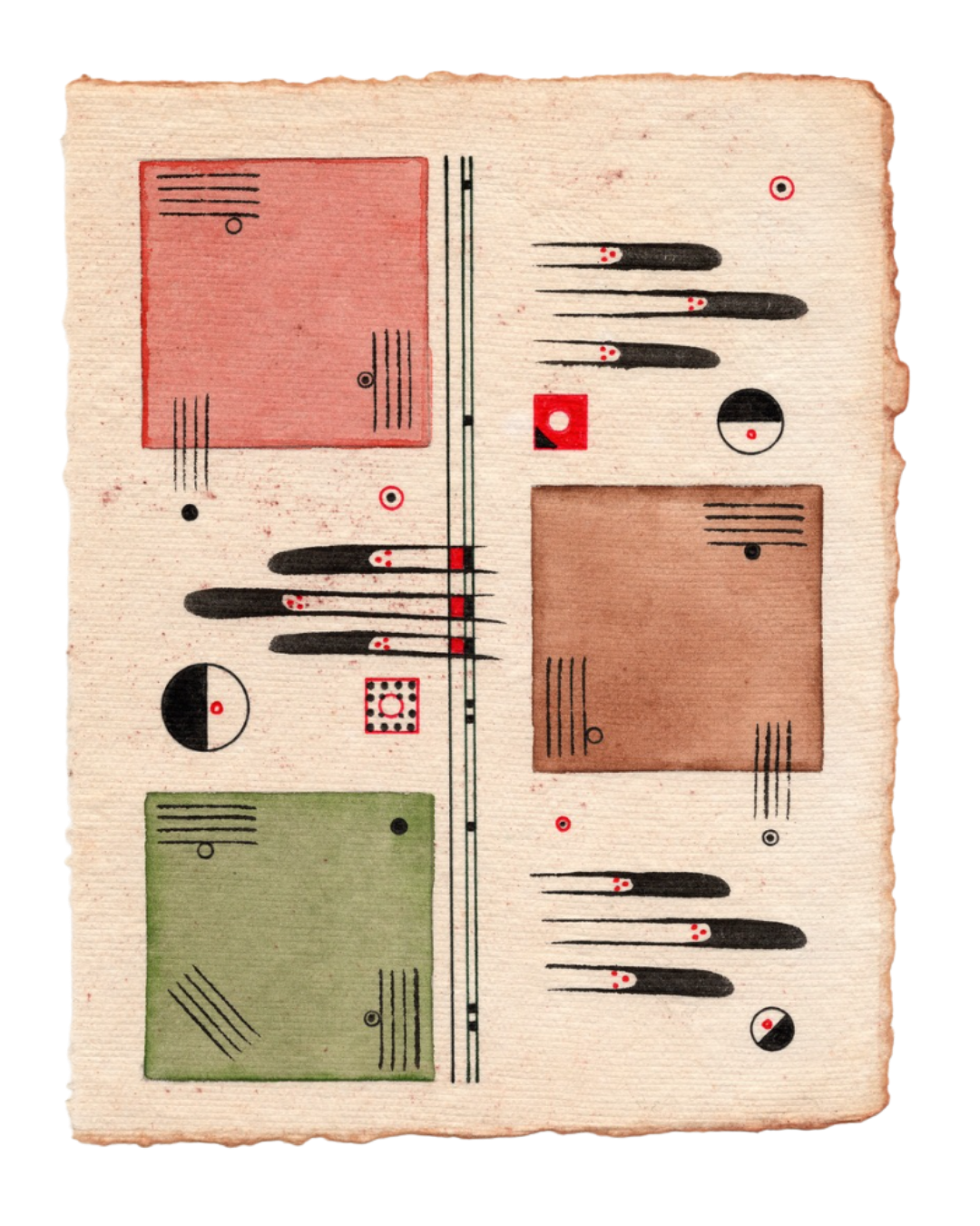 Modern Relics - Grandpas Couch in Avocado and Brown